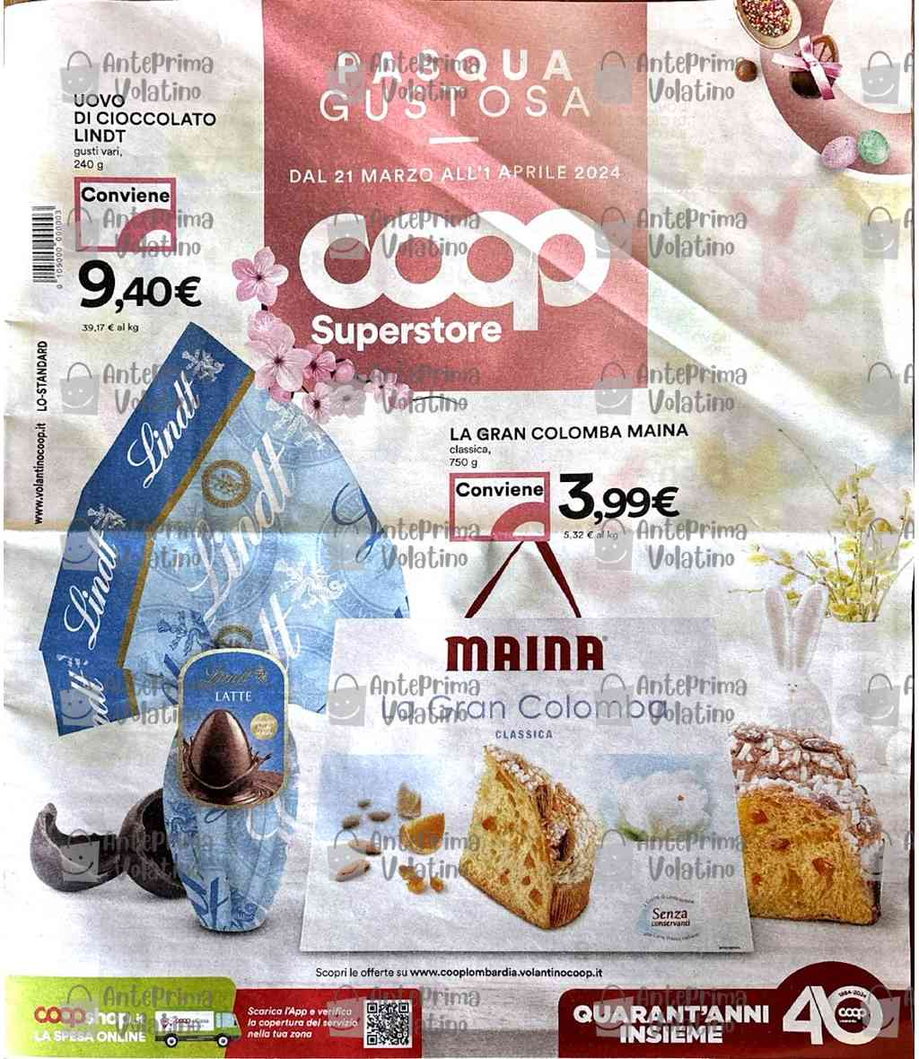 Volantino Coop dal 21 marzo al 1 aprile 2024