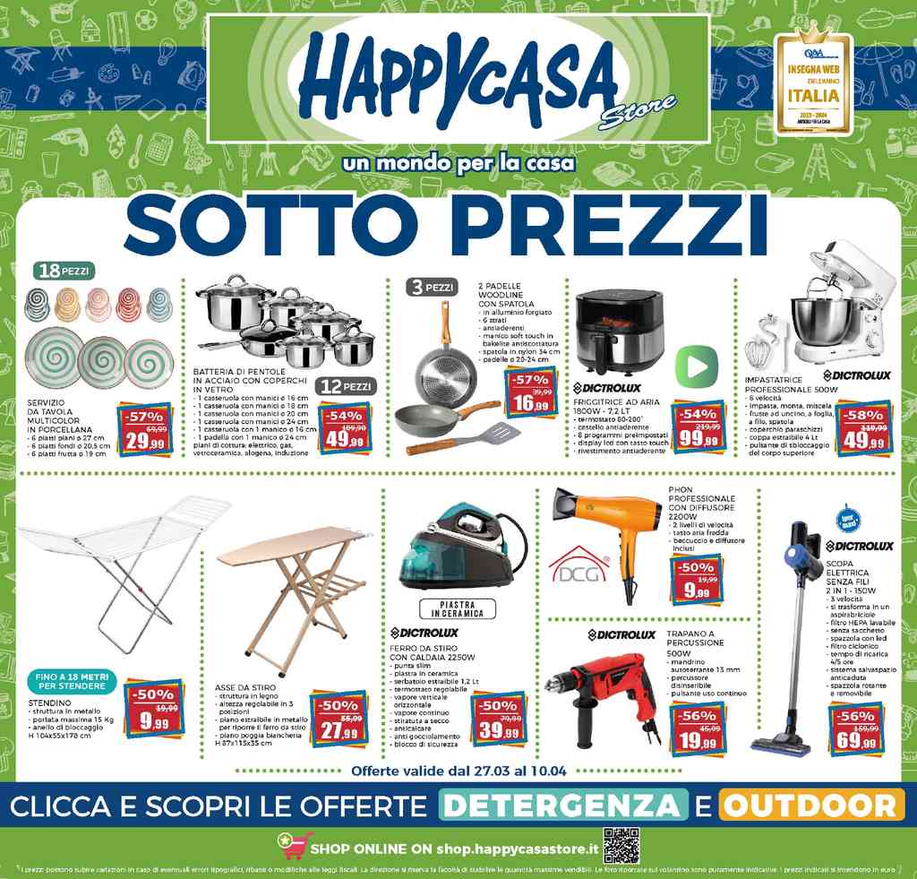 Volantino Happy Casa dal 27 marzo al 10 aprile 2024