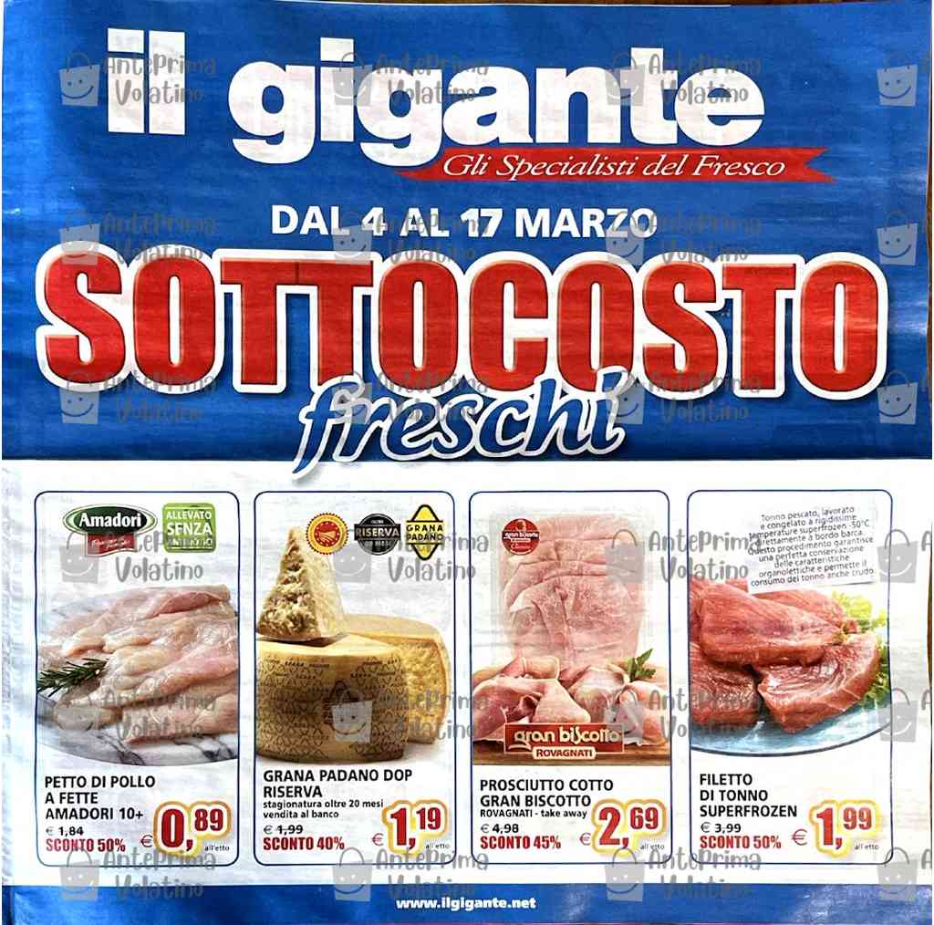 Volantino Il Gigante dal 4 al 17 marzo 2024