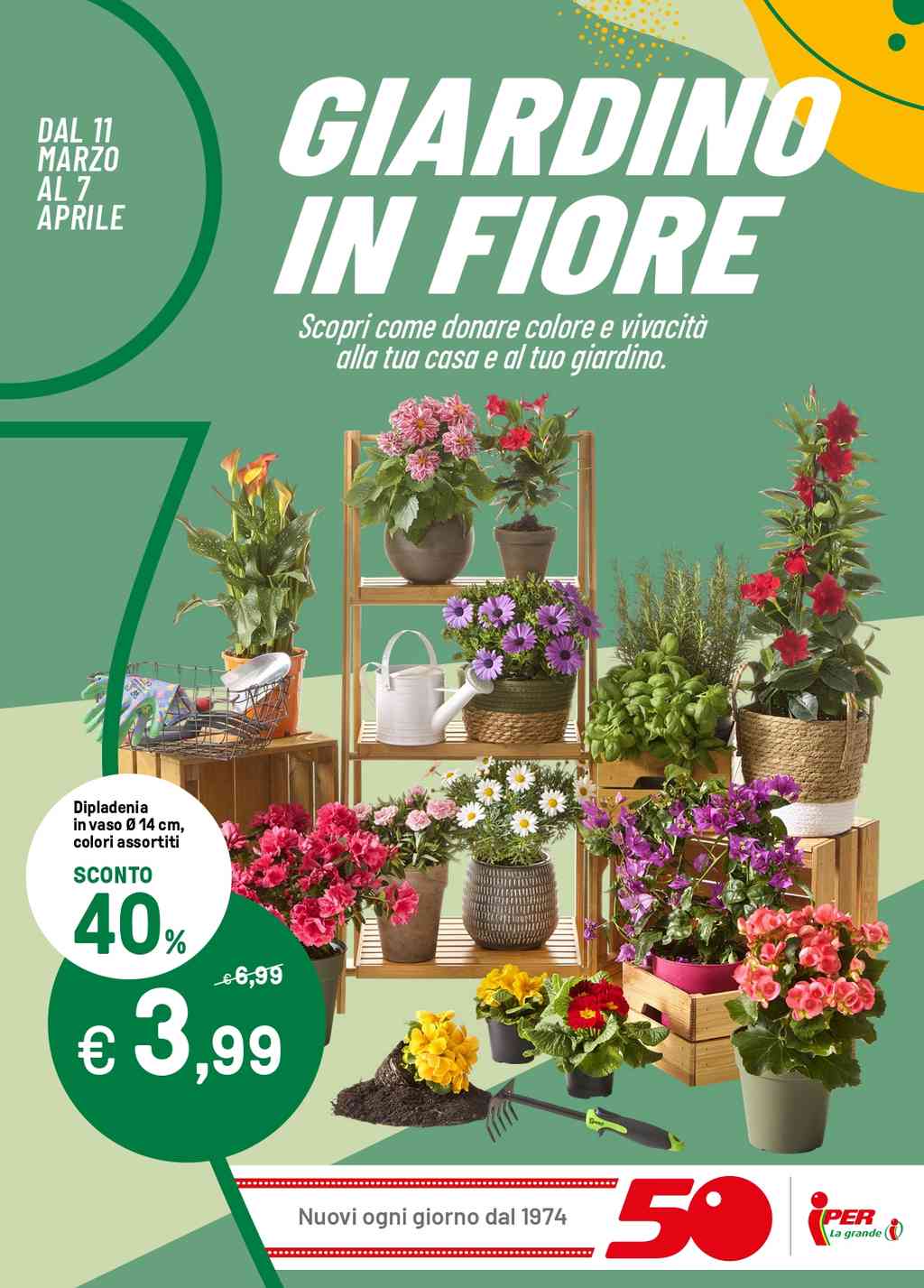 Volantino Iper Giardino dal 11 marzo al 7 aprile 2024