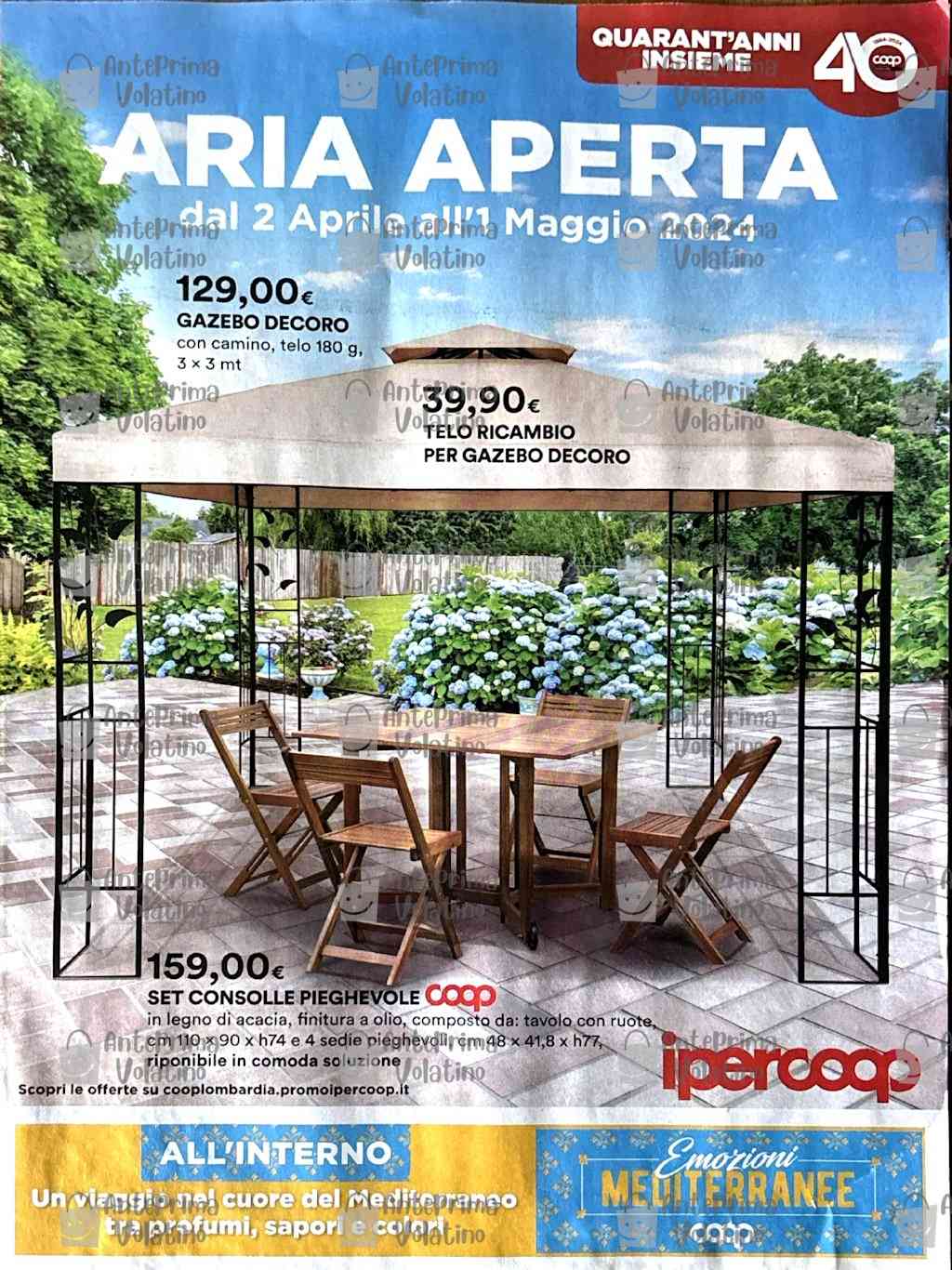 Volantino Ipercoop Aria Aperta dal 2 aprile al 1 maggio 2024
