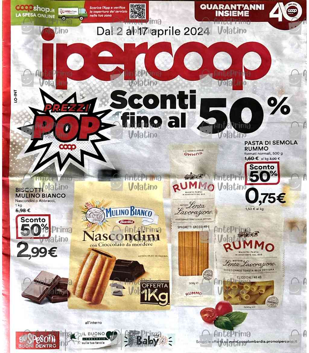 Volantino Ipercoop dal 2 al 17 aprile 2024