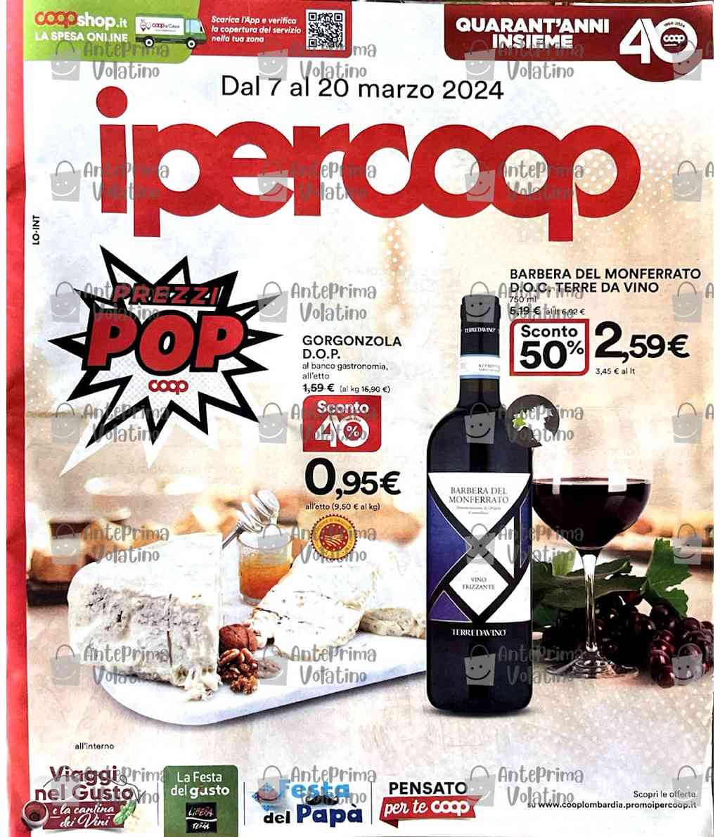 Volantino Ipercoop dal 7 al 20 marzo 2024