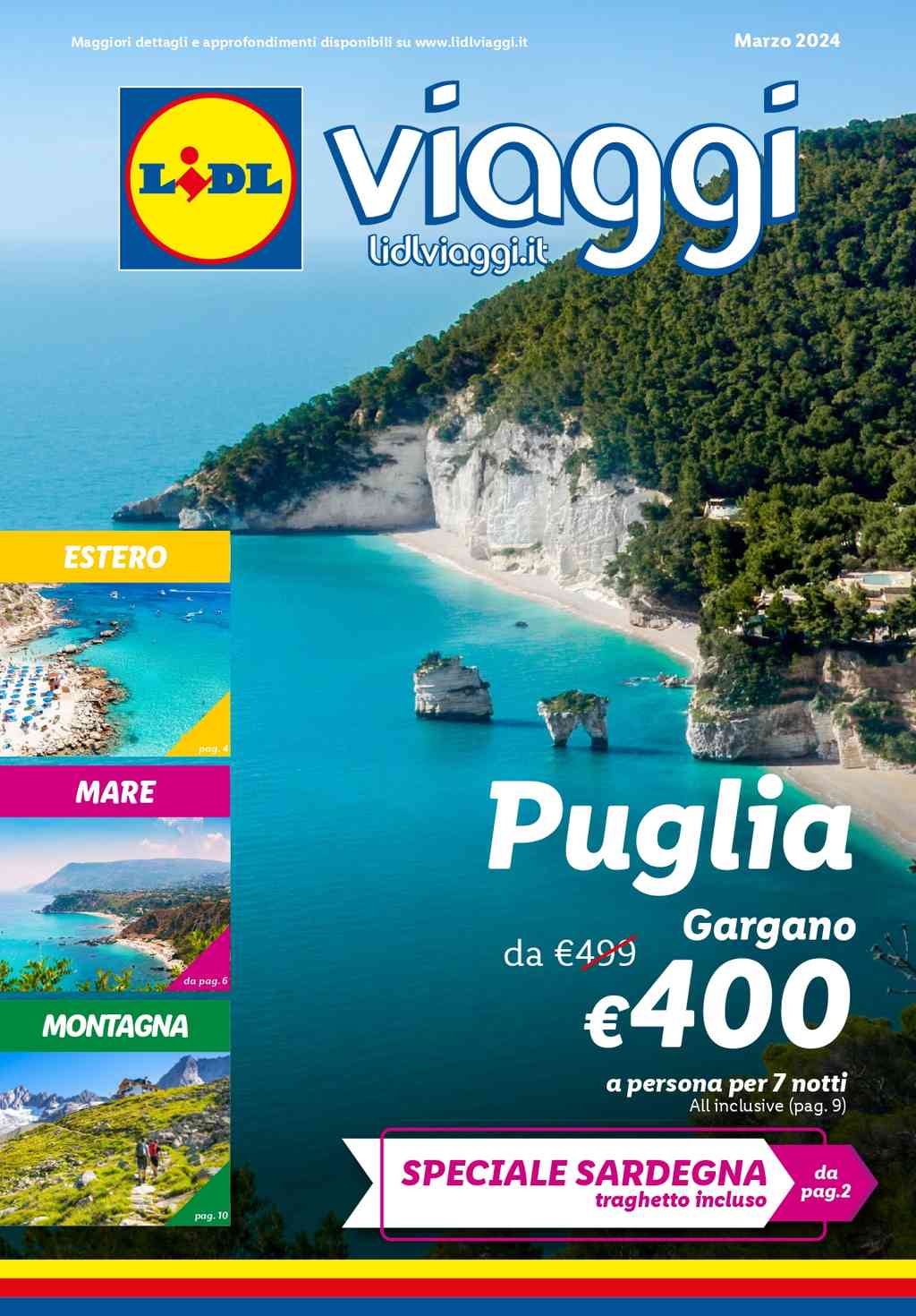 Volantino Lidl Viaggi Marzo 2024