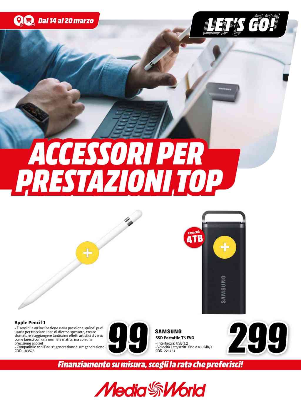 Volantino Mediaworld Prestazioni al Top dal 14 al 20 marzo 2024
