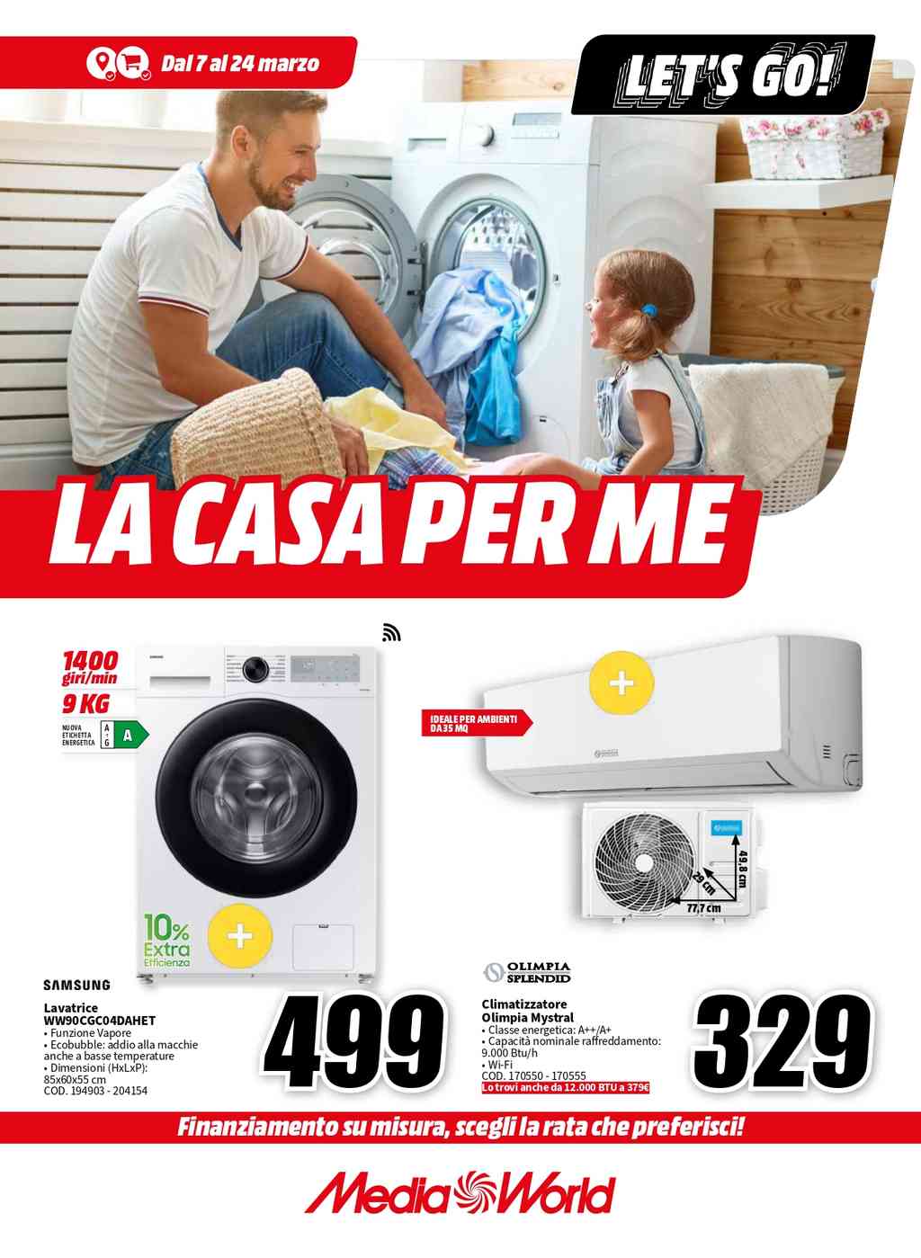Volantino Mediaworld Speciale Casa dal 7 al 24 marzo 2024