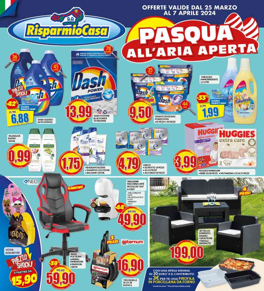 Volantino Risparmio Casa dal 25 marzo al 7 aprile 2024