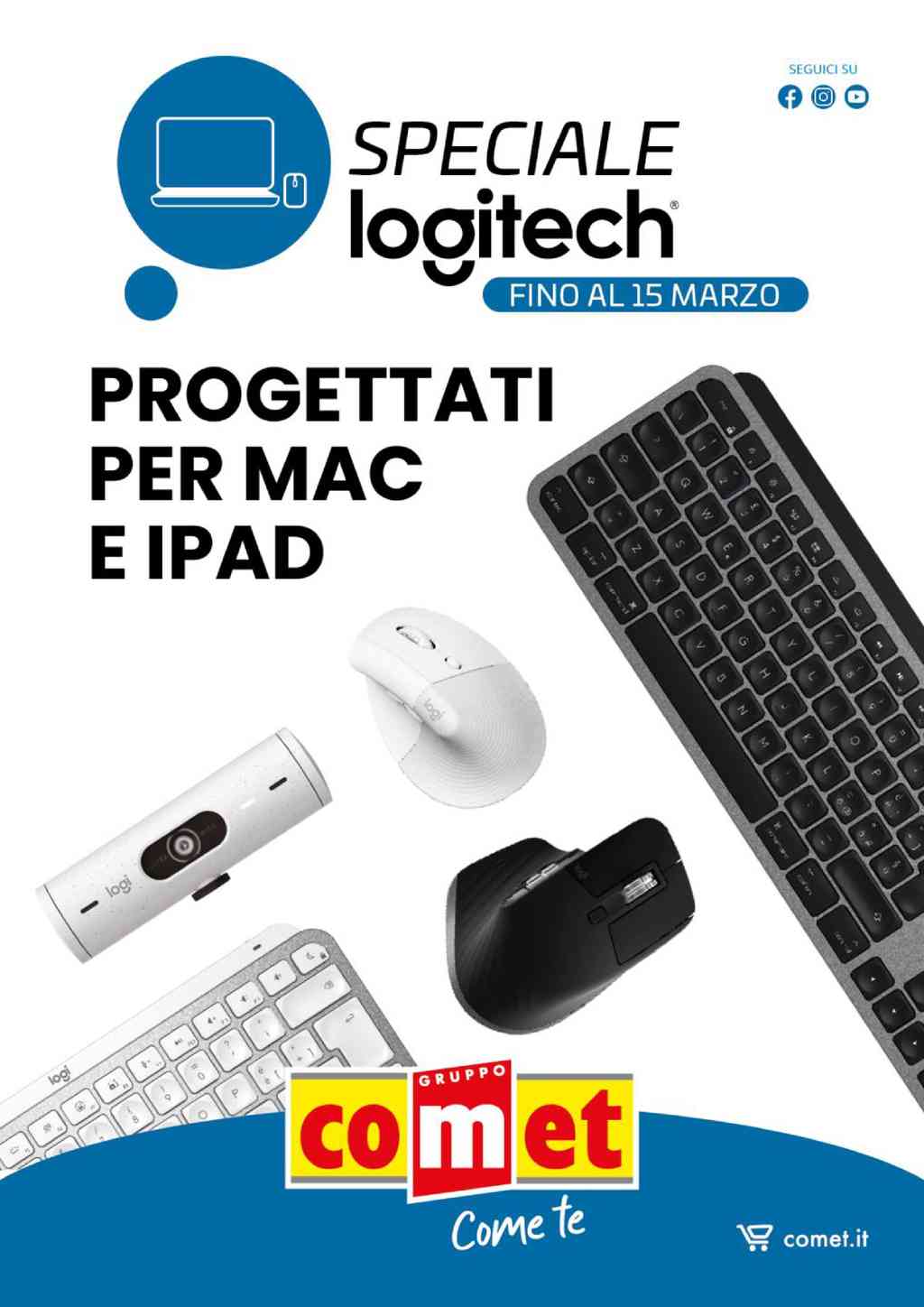 Volantino Comet Speciale Logitech dal 29 febbraio al 15 marzo 2024