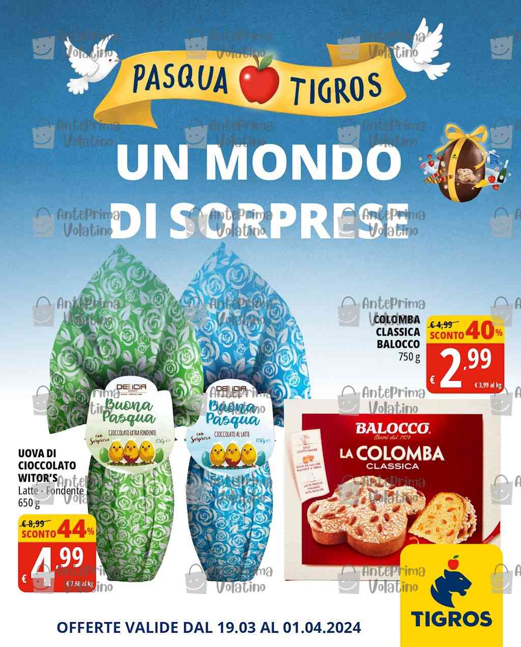 Volantino Tigros dal 19 marzo al 1 aprile 2024