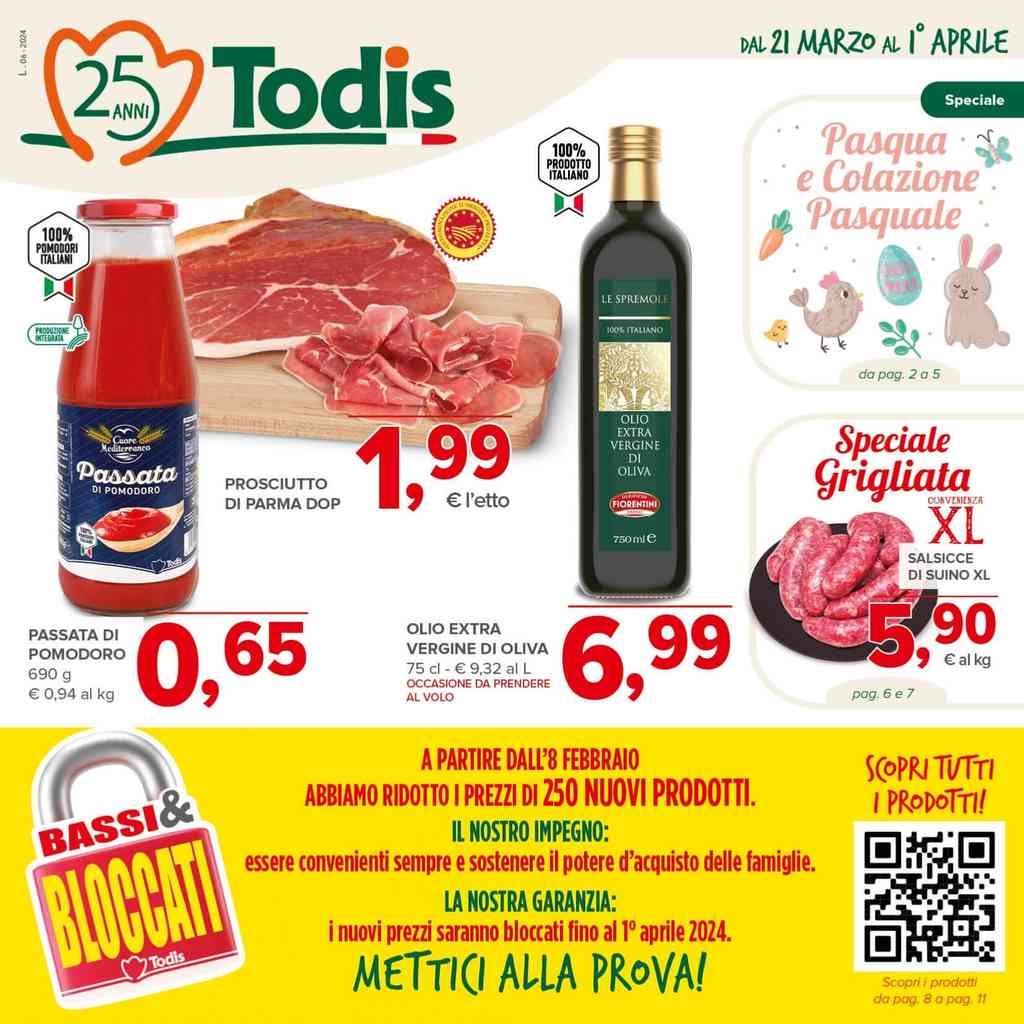 Volantino Todis dal 21 marzo al 1 aprile 2024