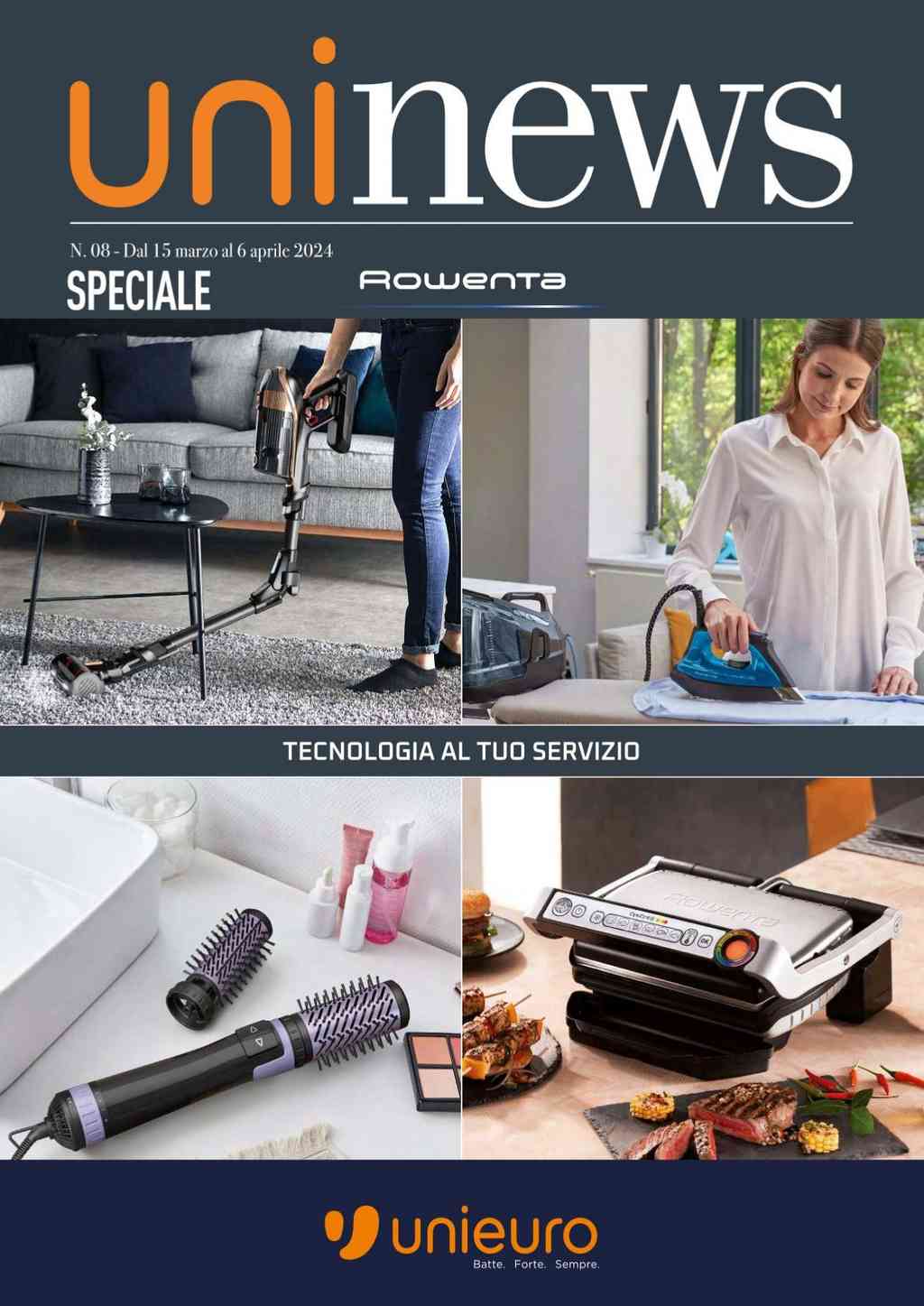 Volantino Unieuro Rowenta dal 15 marzo al 6 aprile 2024