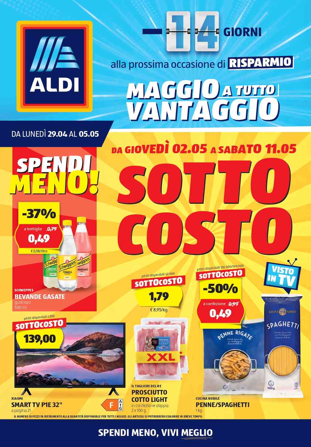 Volantino Aldi dal 29 aprile al 5 maggio 2024