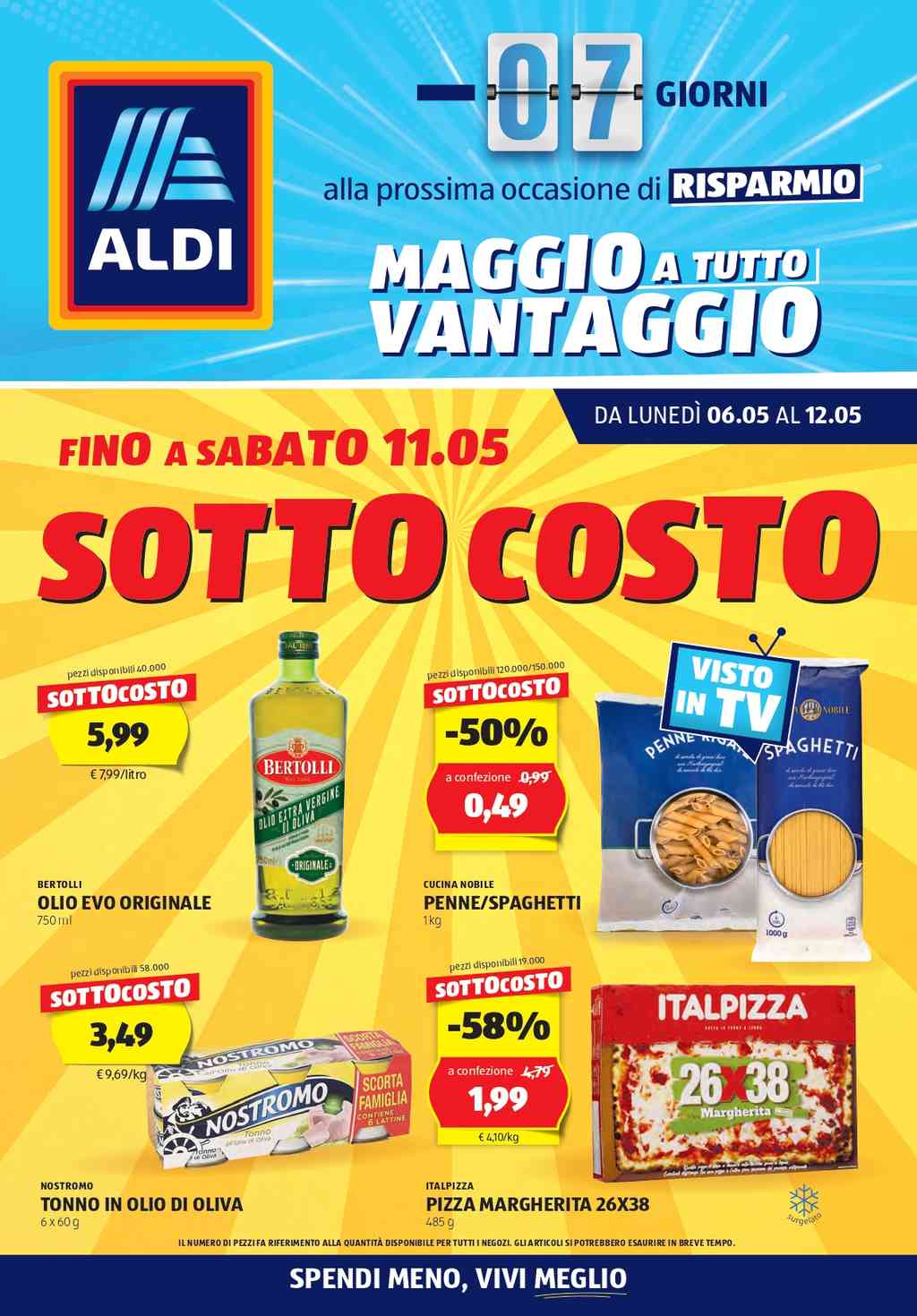 Volantino Aldi dal 6 al 12 maggio 2024