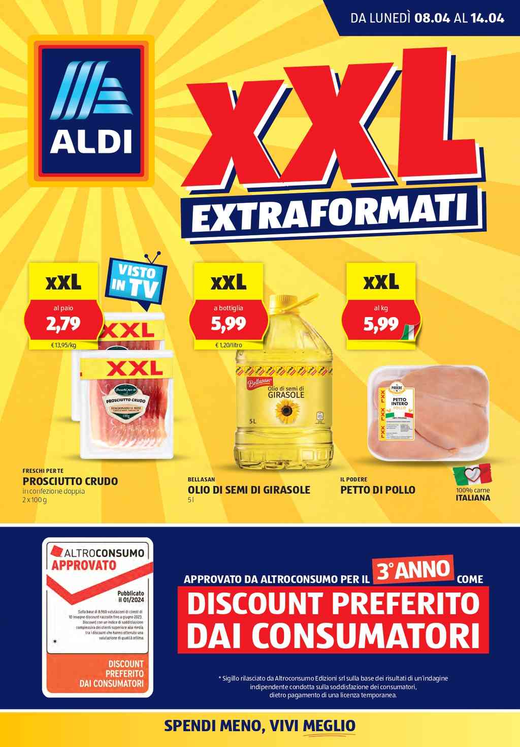 Volantino Aldi dal 8 al 14 aprile 2024
