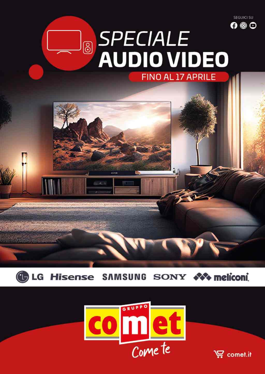Volantino Comet Audio Video dal 4 al 17 aprile 2024