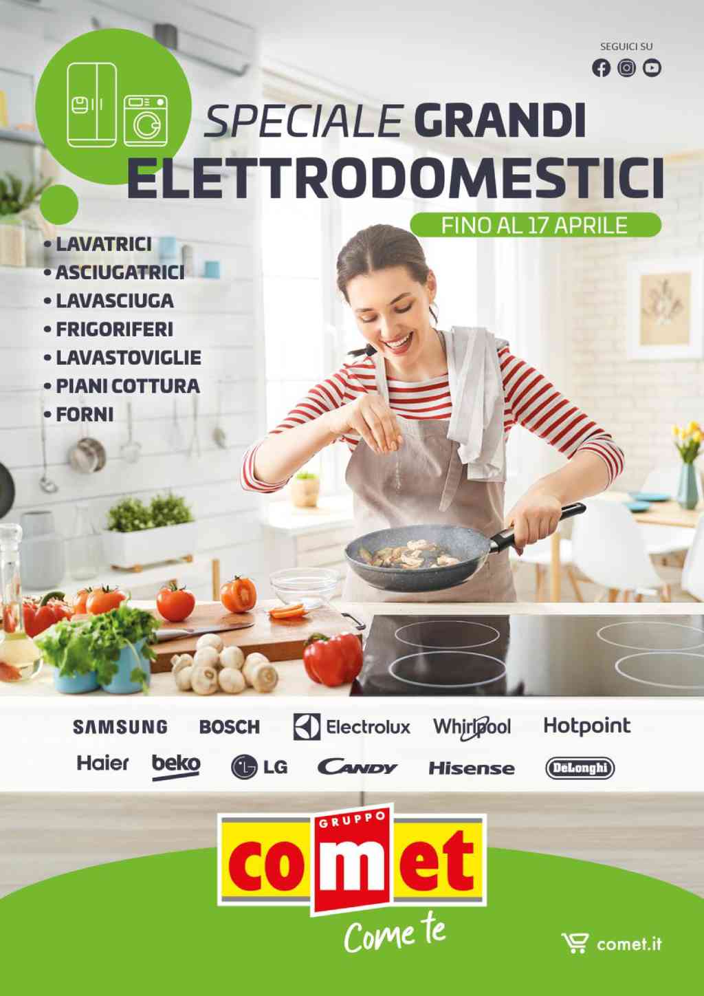 Volantino Comet Grandi Elettrodomestici dal 4 al 17 aprile 2024