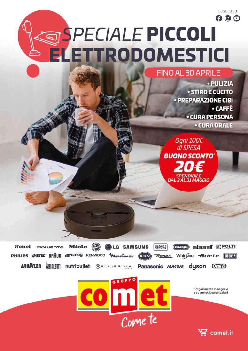 Volantino Comet Piccoli Elettrodomestici dal 18 al 30 aprile 2024