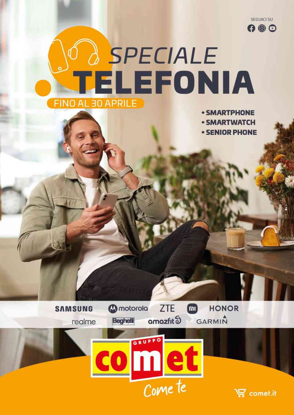 Volantino Comet Telefonia dal 18 al 30 aprile 2024