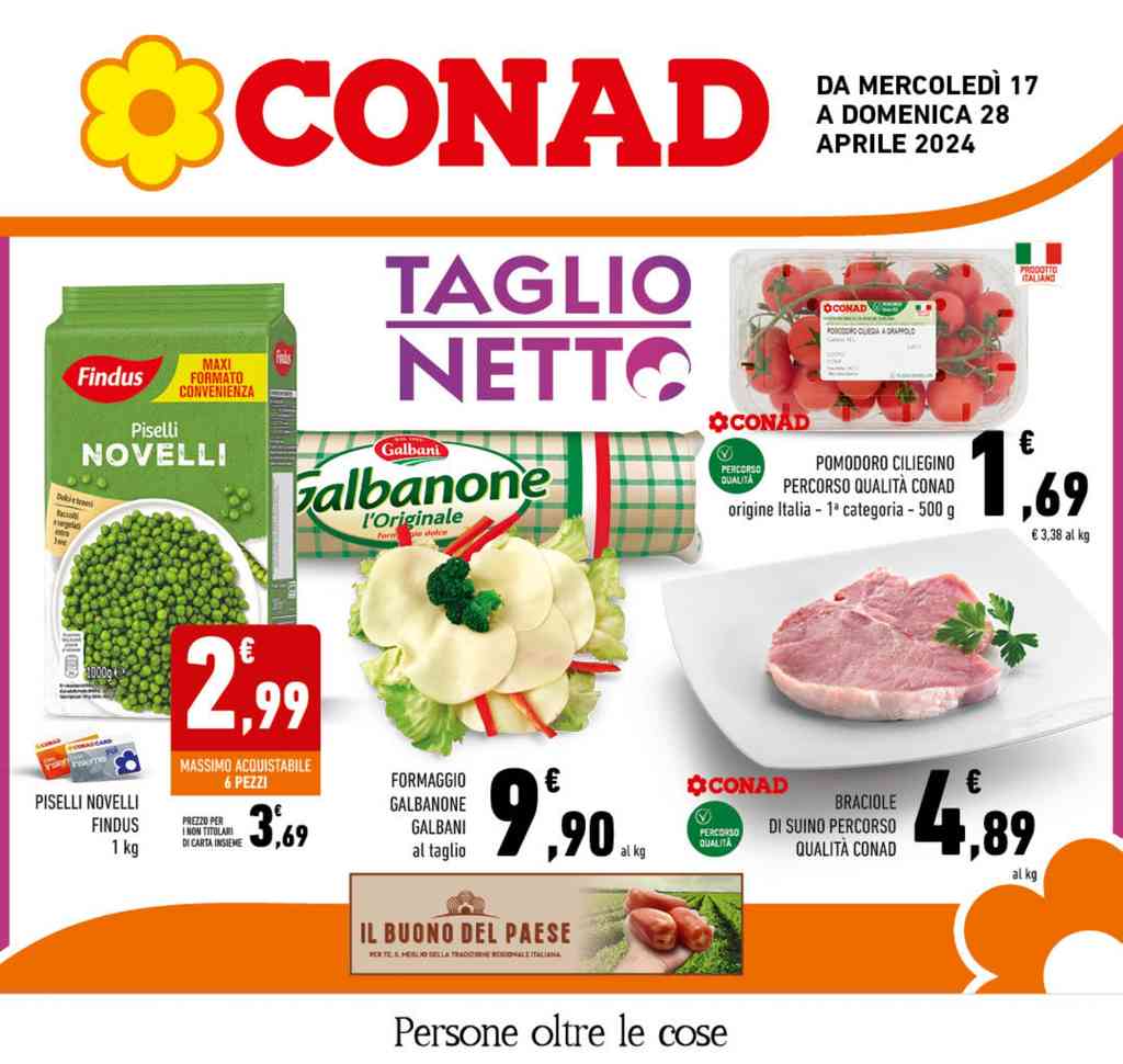 Volantino Conad Campania dal 17 al 28 aprile 2024