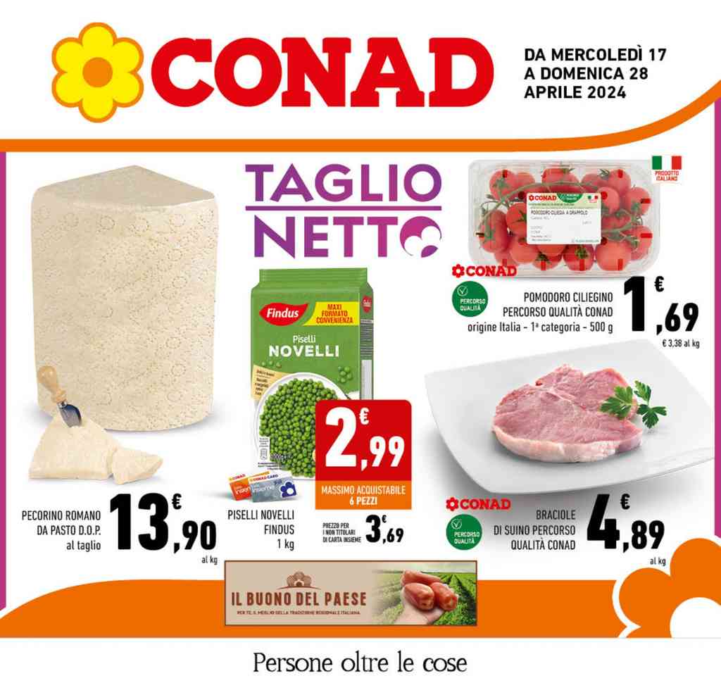 Volantino Conad Lazio dal 17 al 28 aprile 2024