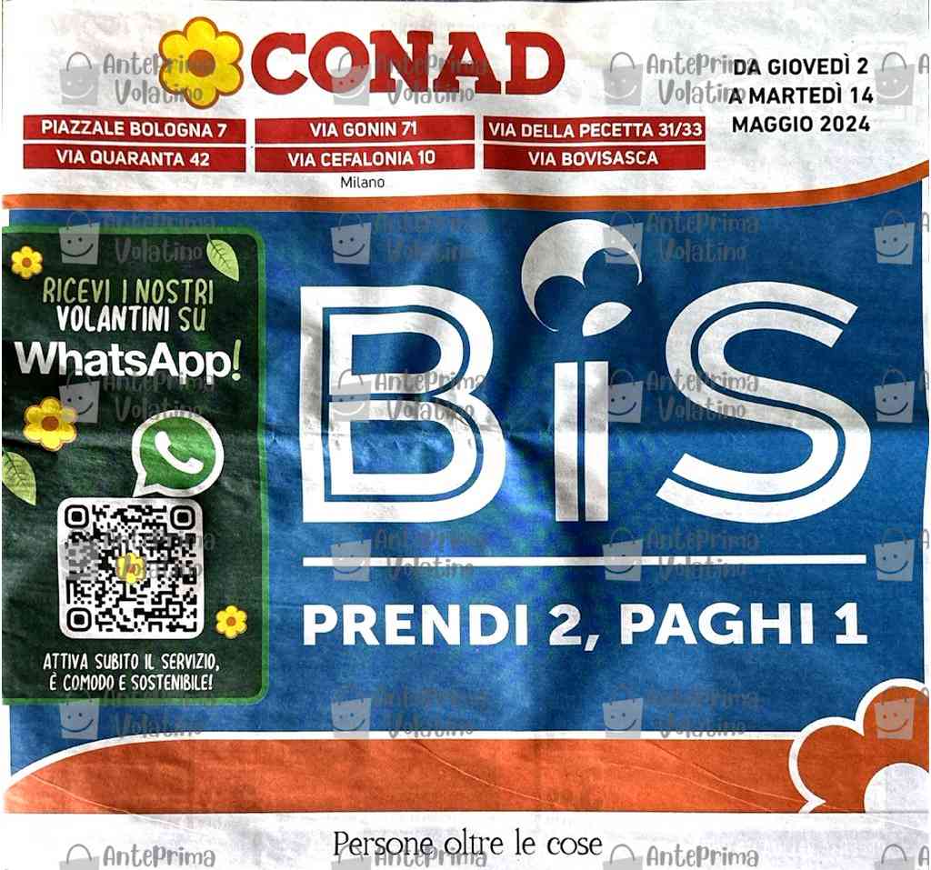 Volantino Conad Lombardia dal 2 al 14 maggio 2024