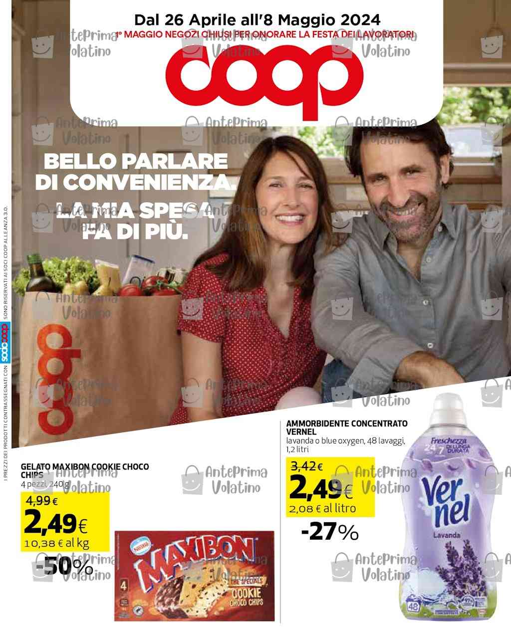 Volantino Coop Alleanza 3.0 dal 26 aprile al 8 maggio 2024