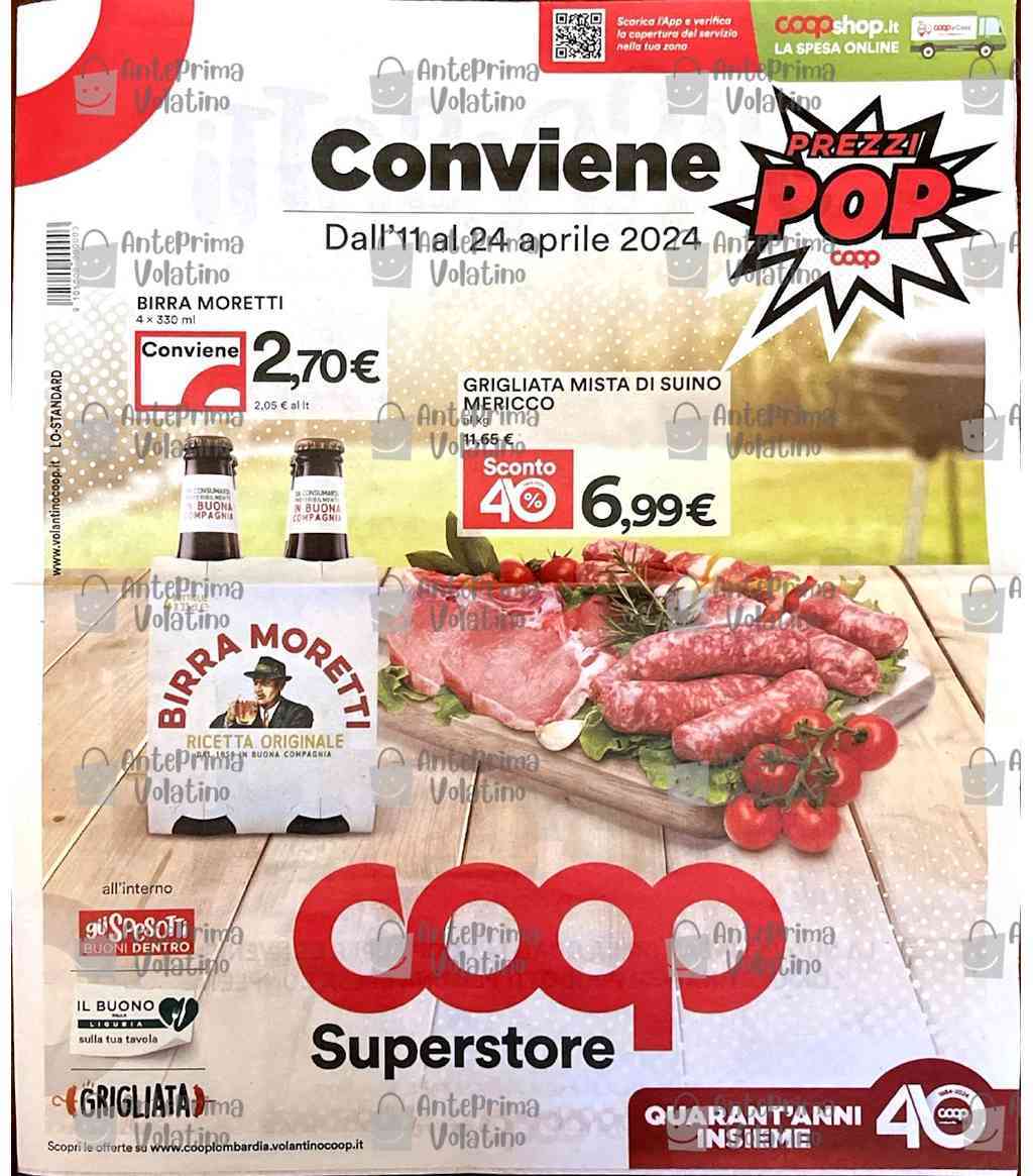 Volantino Coop dal 11 al 24 aprile 2024