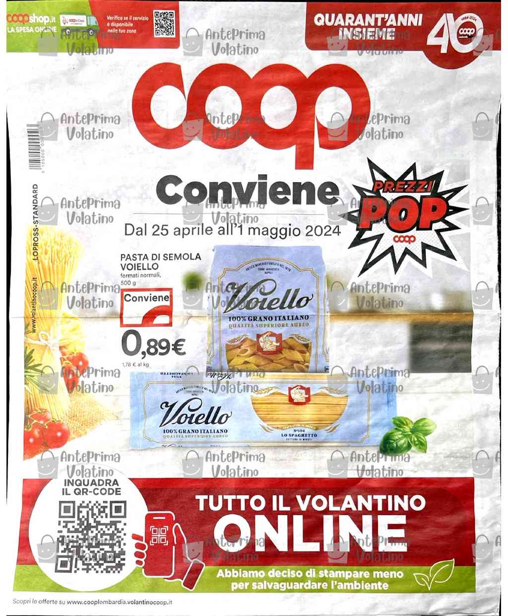 Volantino Coop dal 25 aprile al 1 maggio 2024