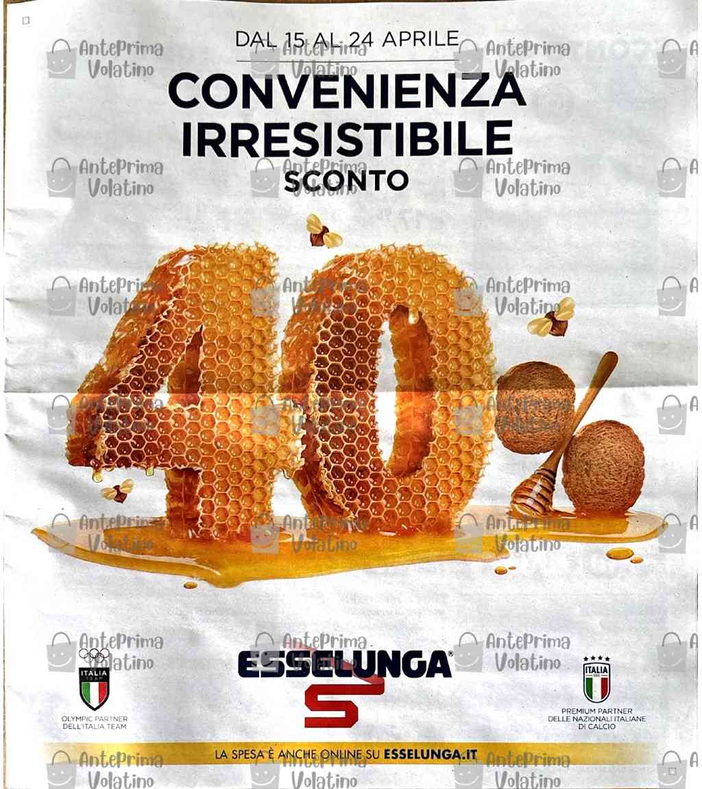 Volantino Esselunga dal 15 al 24 aprile 2024