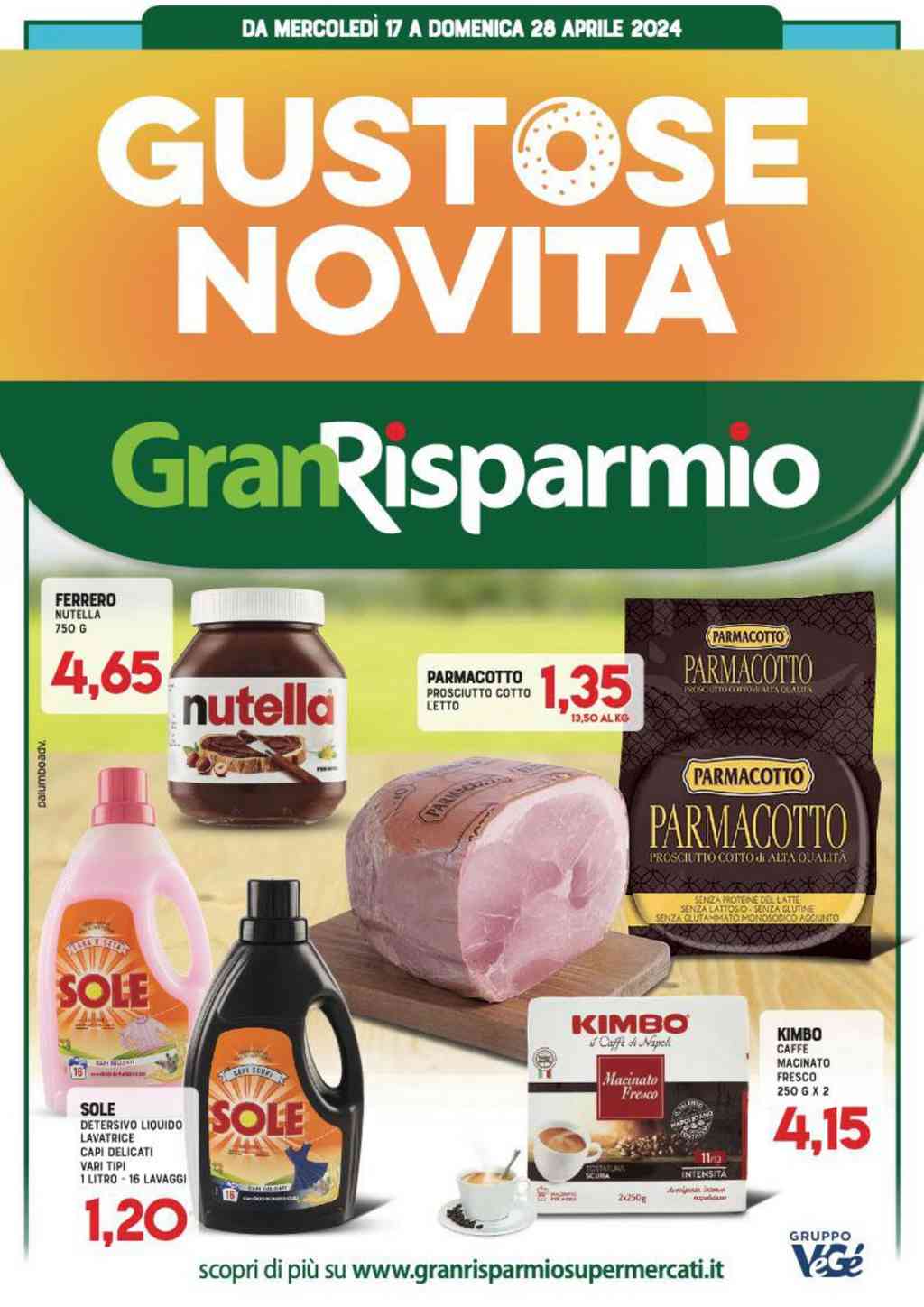 Volantino Gran Risparmio dal 17 al 28 aprile 2024