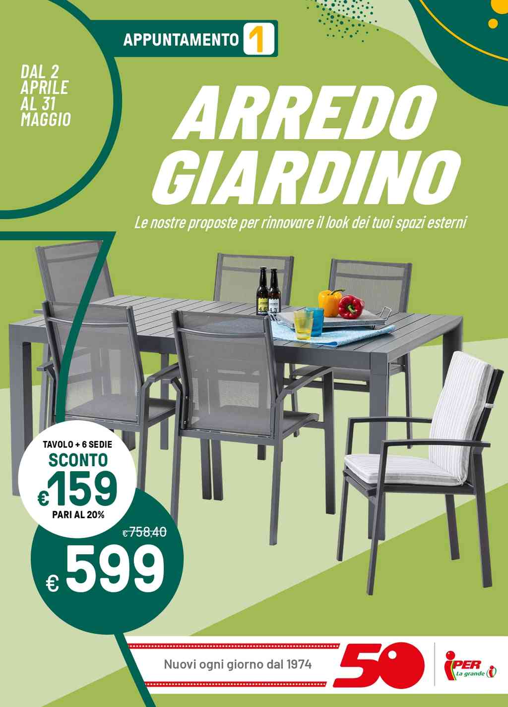 Volantino Iper Arredo Giardino dal 2 aprile al 31 maggio 2024