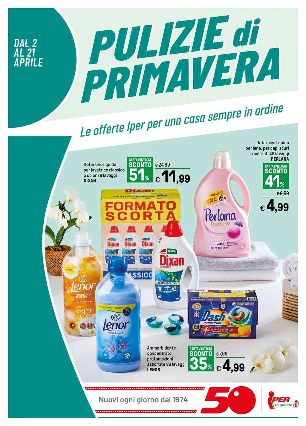 Volantino Iper Pulizie dal 2 al 21 aprile 2024