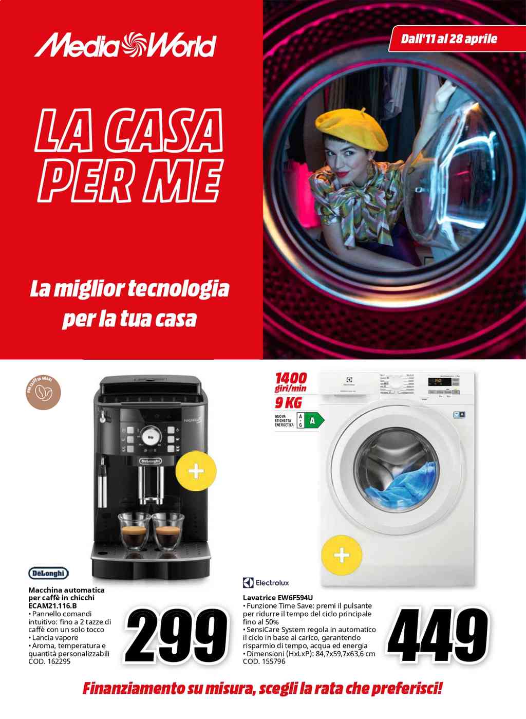 Volantino Mediaworld La Casa per Me dal 11 al 28 aprile 2024