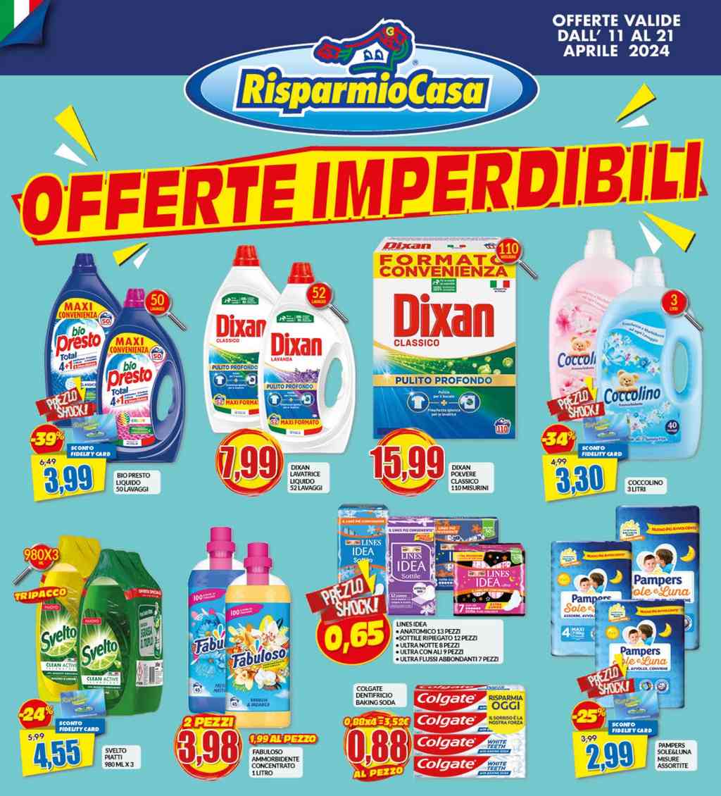 Volantino Risparmio Casa dal 11 al 21 aprile 2024