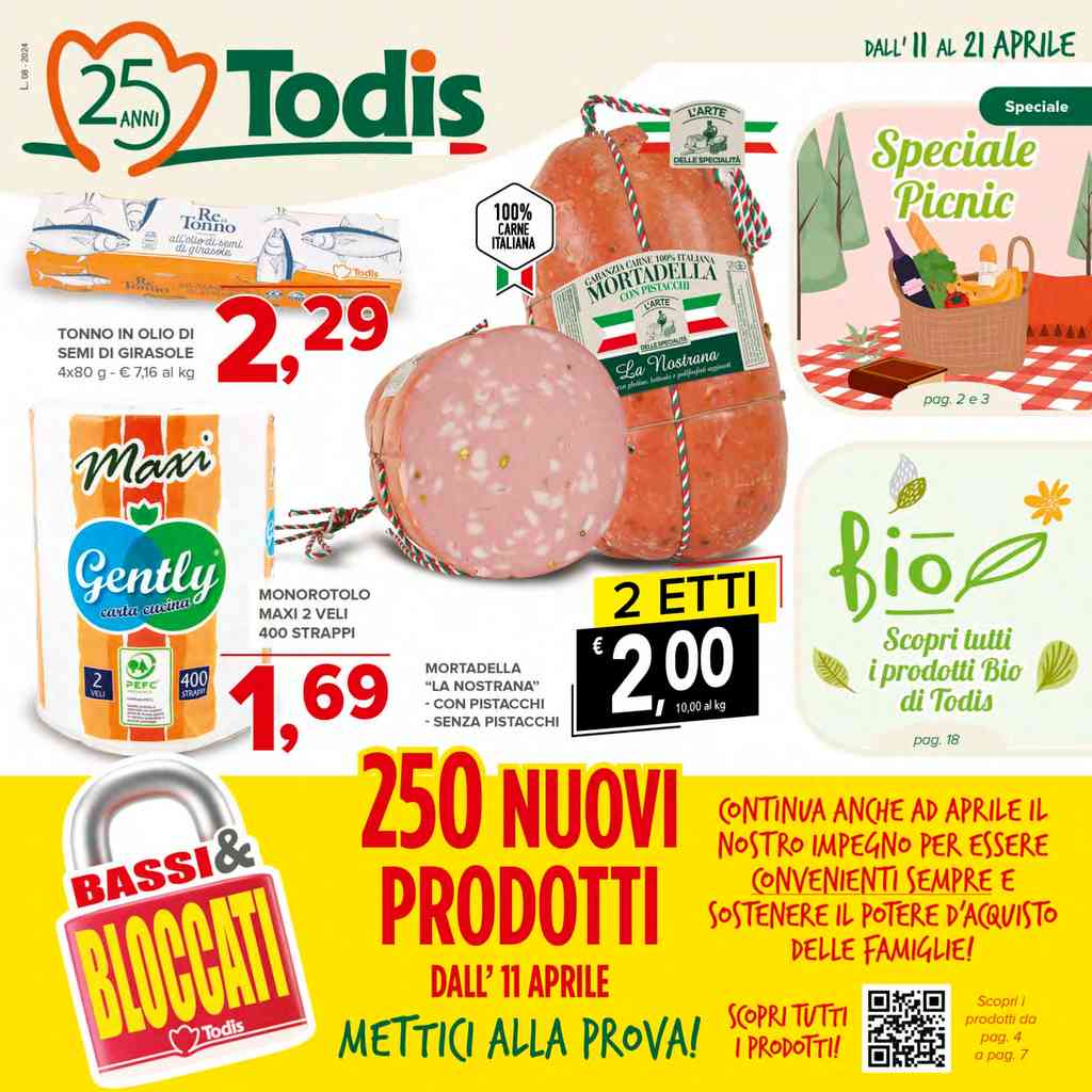Volantino Todis dal 11 al 21 aprile 2024