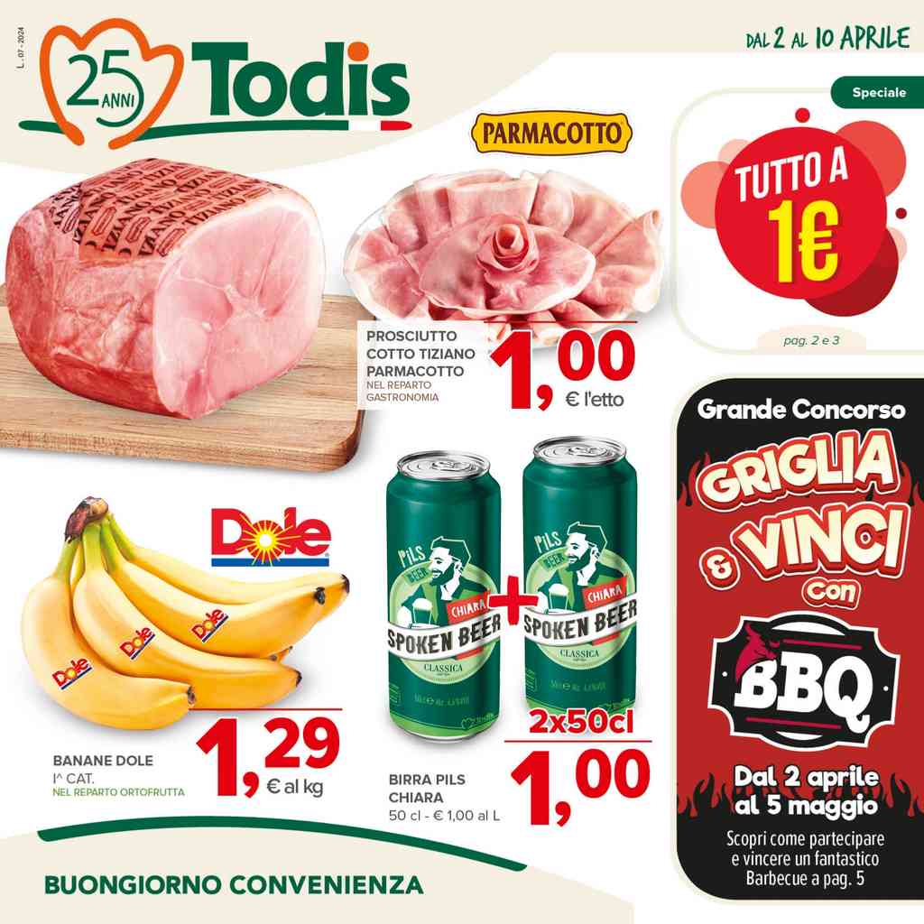 Volantino Todis dal 2 al 10 aprile 2024