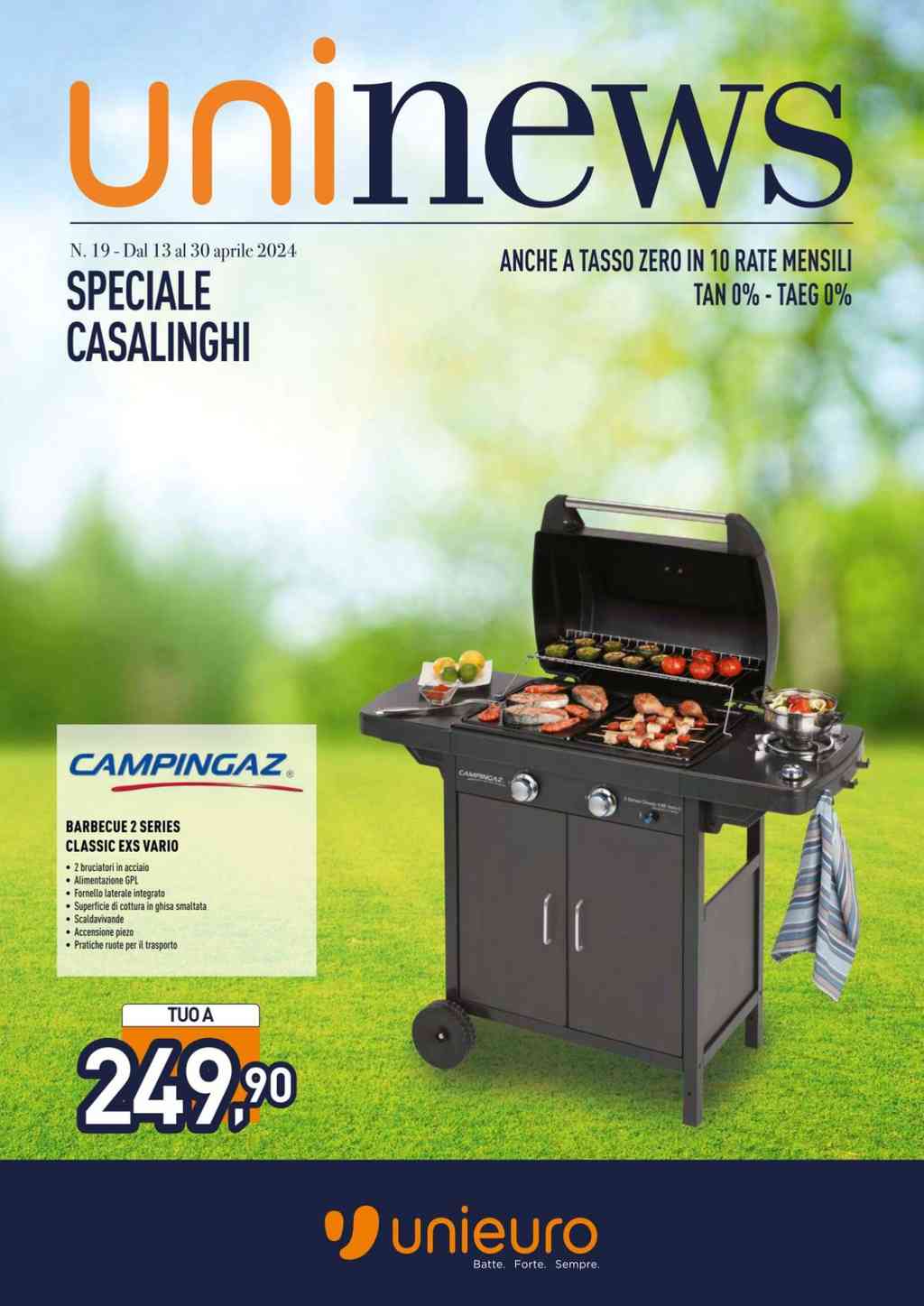 Volantino Unieuro Casalinghi dal 13 al 30 aprile 2024