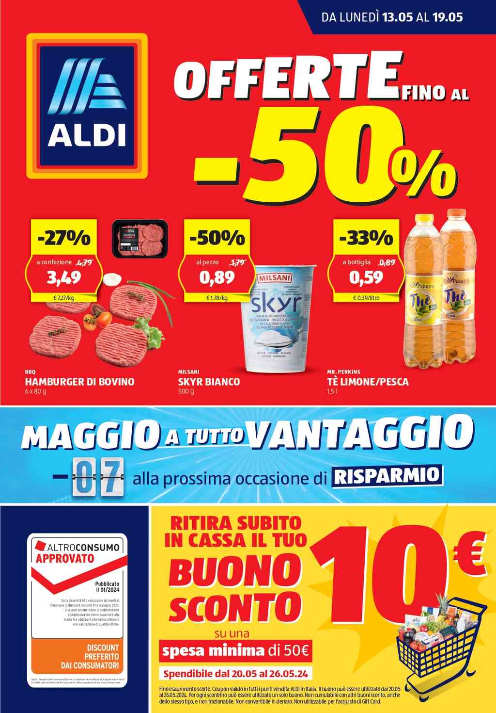 Volantino Aldi dal 13 al 19 maggio 2024