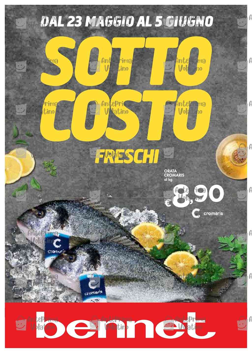 Volantino Bennet dal 23 maggio al 5 giugno 2024