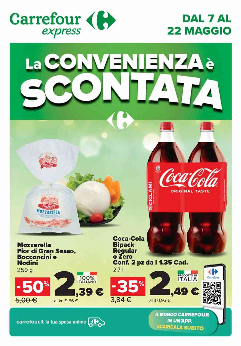 Volantino Carrefour Express dal 7 al 22 maggio 2024