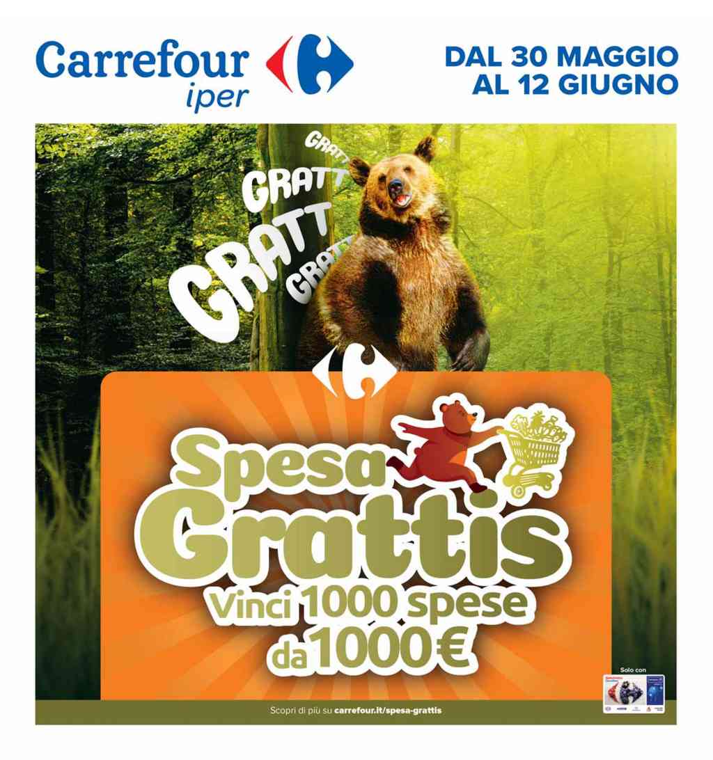 Volantino Carrefour Iper dal 30 maggio al 12 giugno 2024