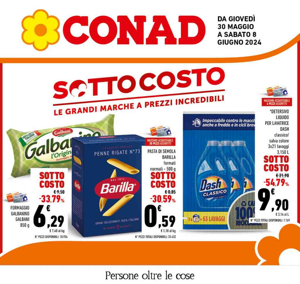 Volantino Conad Campania dal 30 maggio al 8 giugno 2024