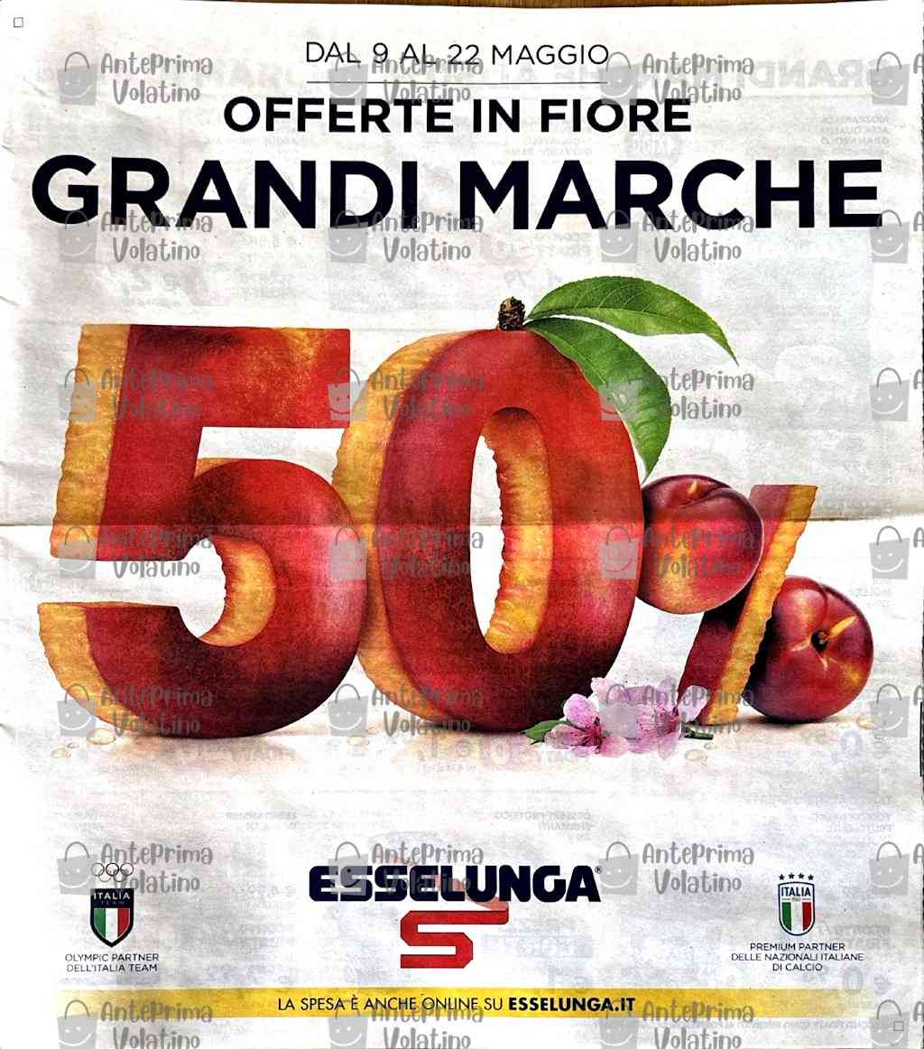 Volantino Esselunga dal 9 al 22 maggio 2024