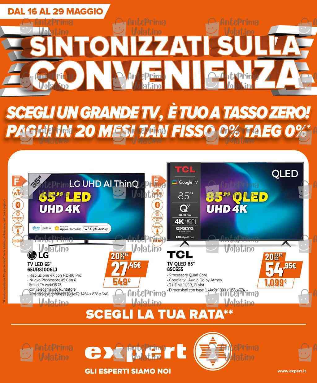 Volantino Expert dal 16 al 29 maggio 2024