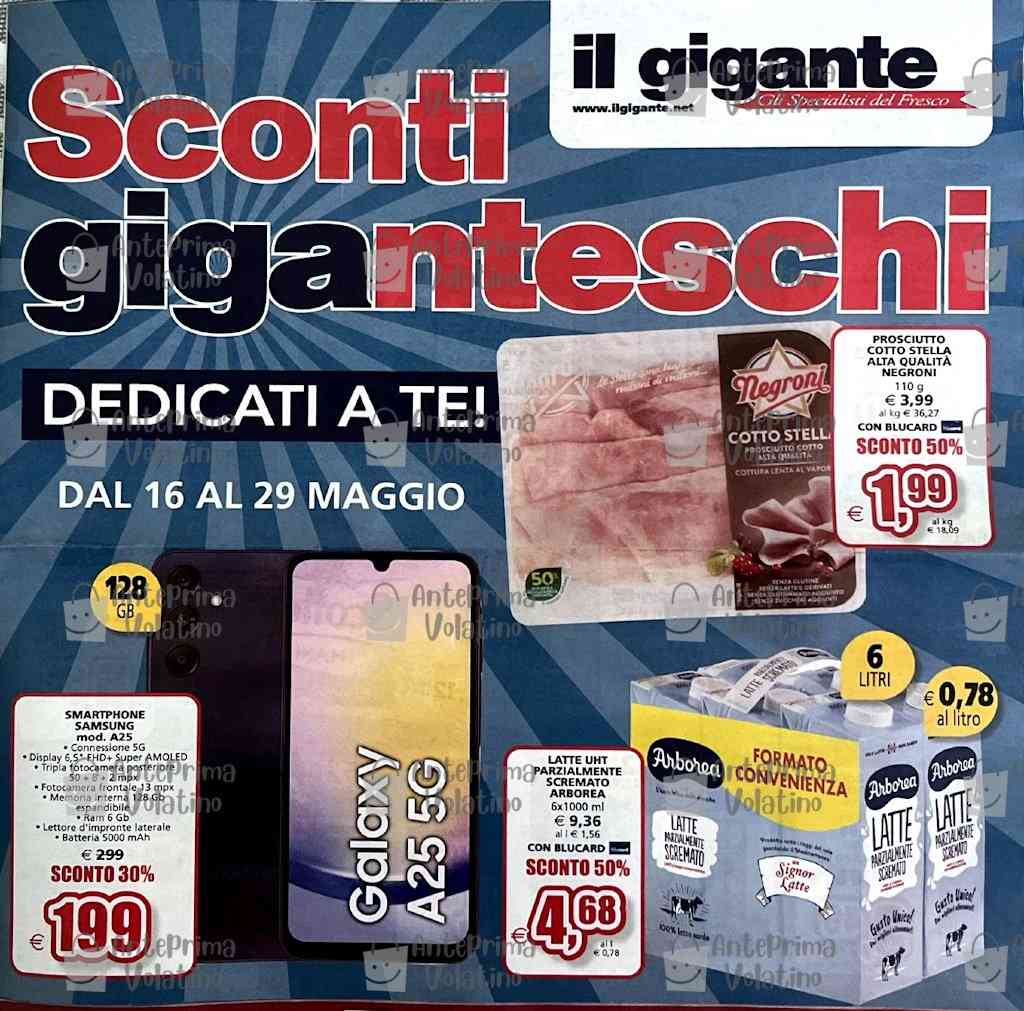 Volantino Il Gigante dal 16 al 29 maggio 2024