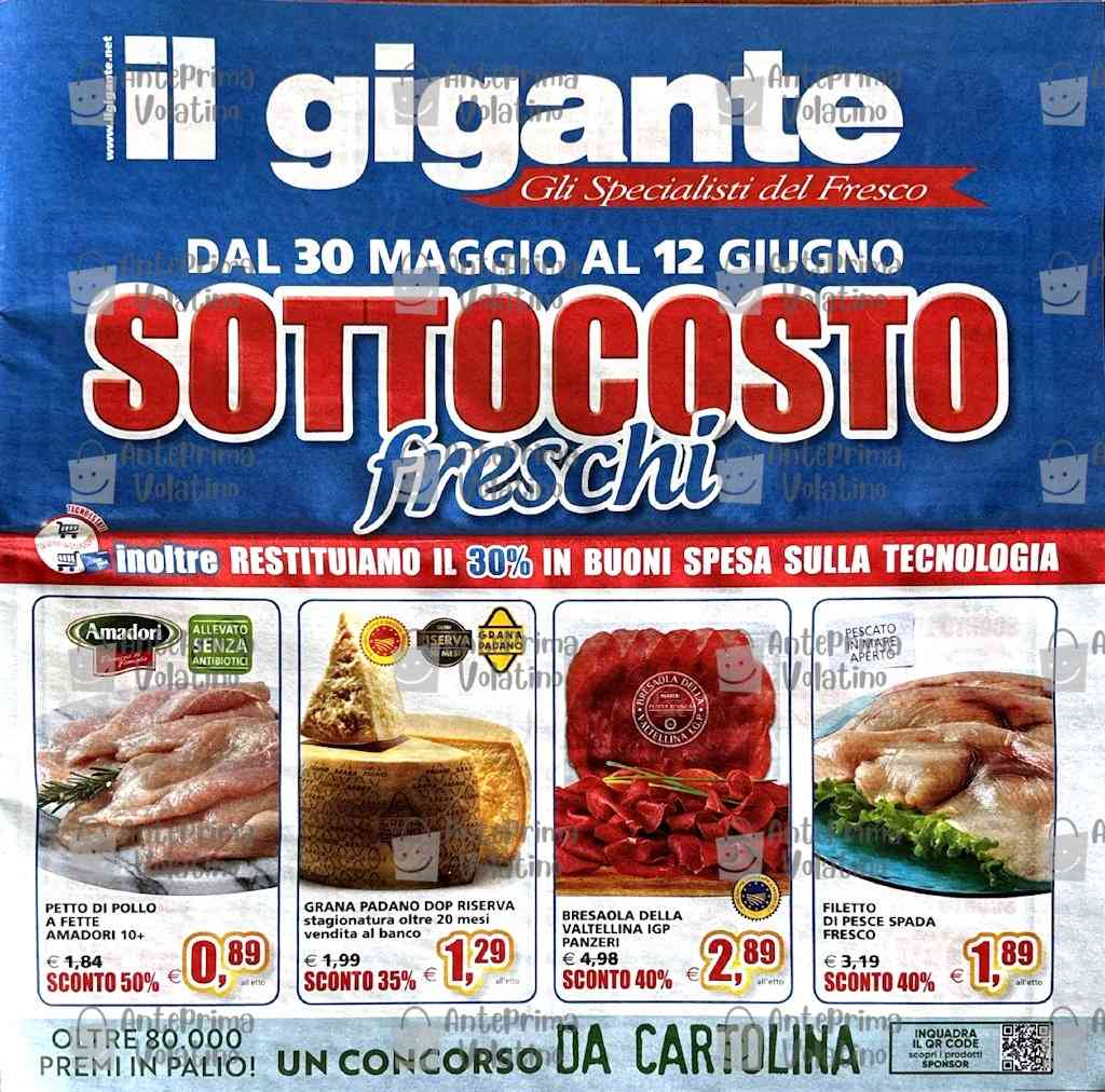 Volantino Il Gigante dal 30 maggio al 12 giugno 2024