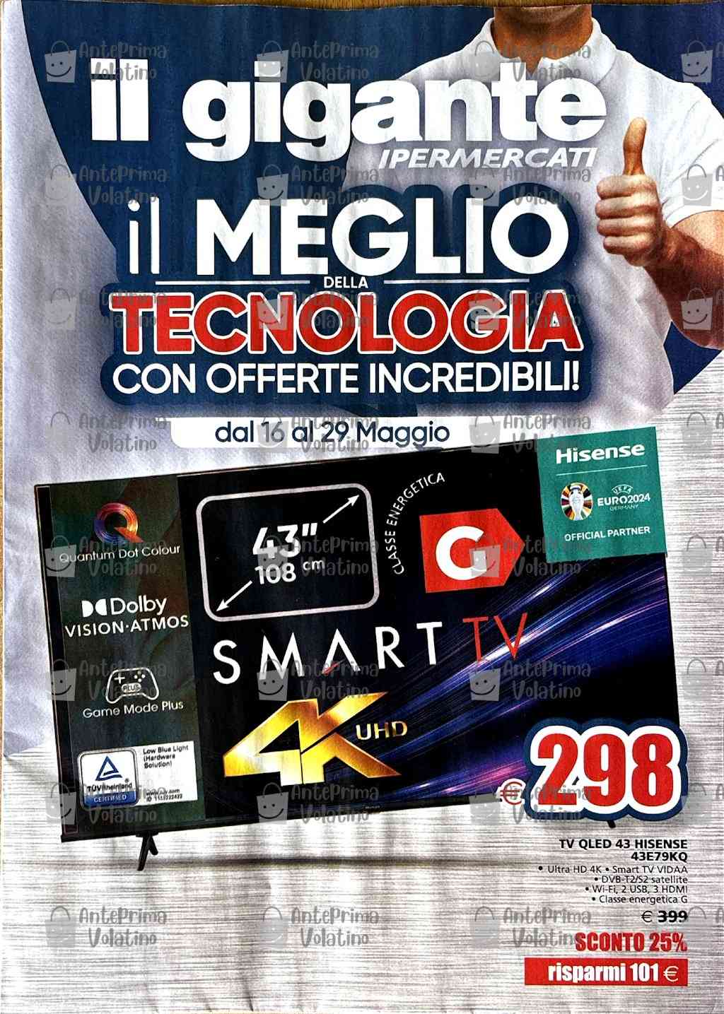 Volantino Il Gigante Tecnologia dal 16 al 29 maggio 2024