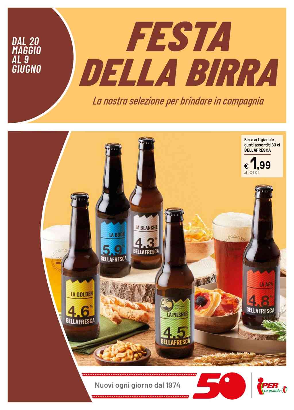 Volantino Iper Festa della Birra dal 20 maggio al 9 giugno 2024
