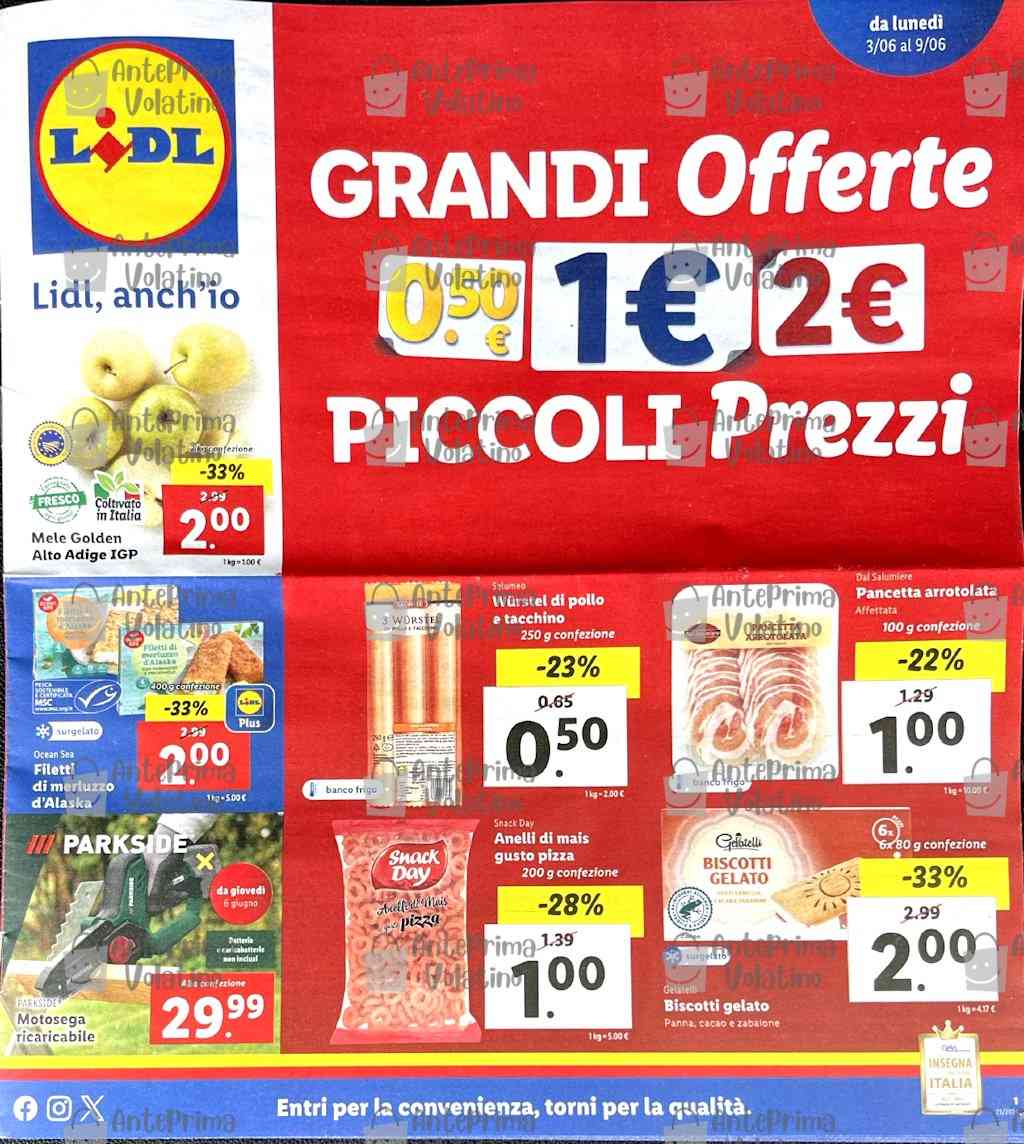 Volantino Lidl dal 3 al 9 giugno 2024
