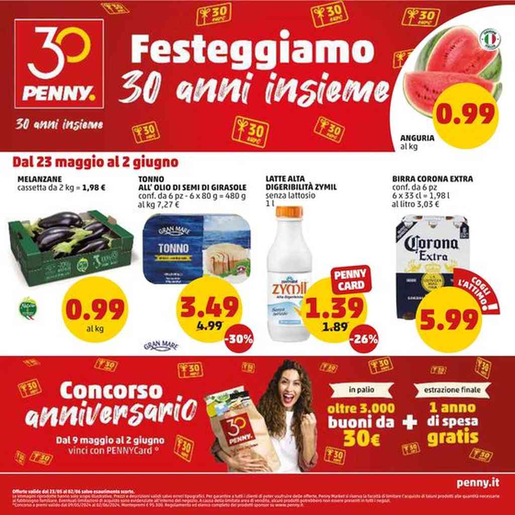Volantino Penny dal 23 maggio al 2 giugno 2024
